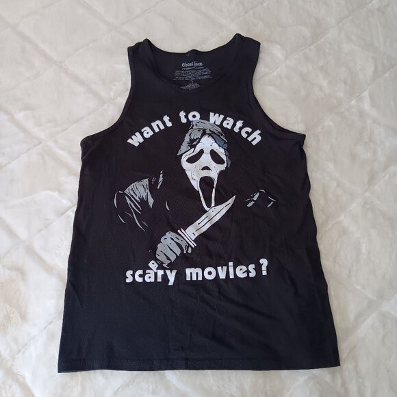 Ghost Face Scream Mens Tank Top - Picture 1 of 10